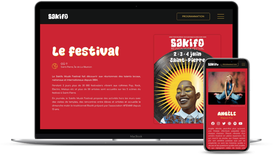 site internet Sakifo 2023