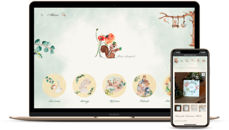 création site e-commerce Atelier Hazelnut