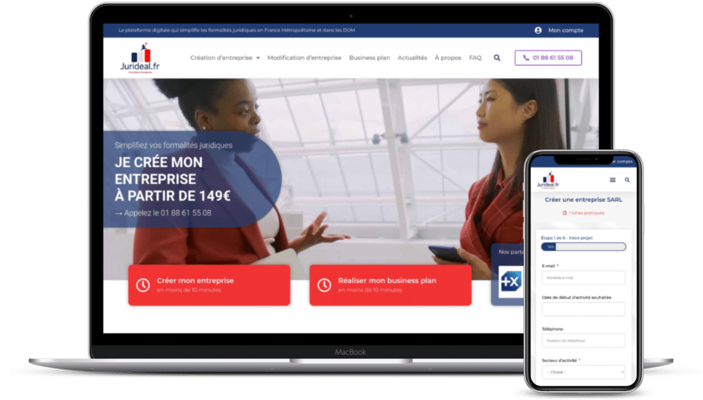 Refonte site web Jurideal.fr